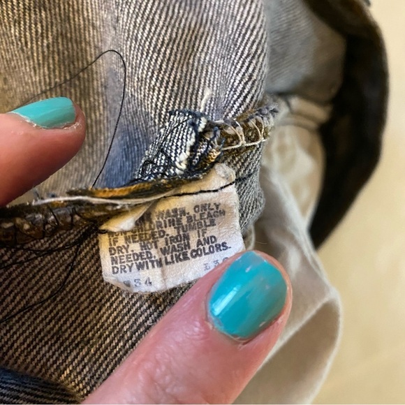 Vintage 80s Levi’s 501 - 0658 Custom Jeans Waist 29 Women Size 6 8 Leopard Plaid - Picture 15 of 16